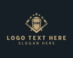 Welding - Industrial Ironworks Welding logo design