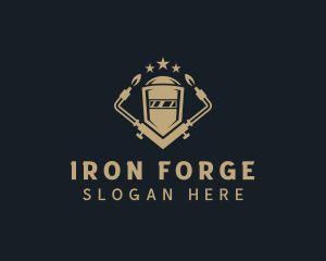 Industrial Ironworks Welding logo design