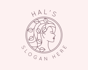 Lady Leaf Hair Salon Logo