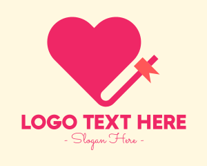 Love Story - Pink Lovely Book logo design