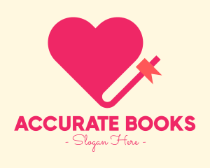 Pink Lovely Book logo design