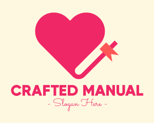 Manual - Pink Lovely Book logo design