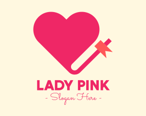 Pink Lovely Book logo design
