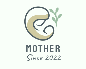 Organic Breastfeeding Mother  logo design