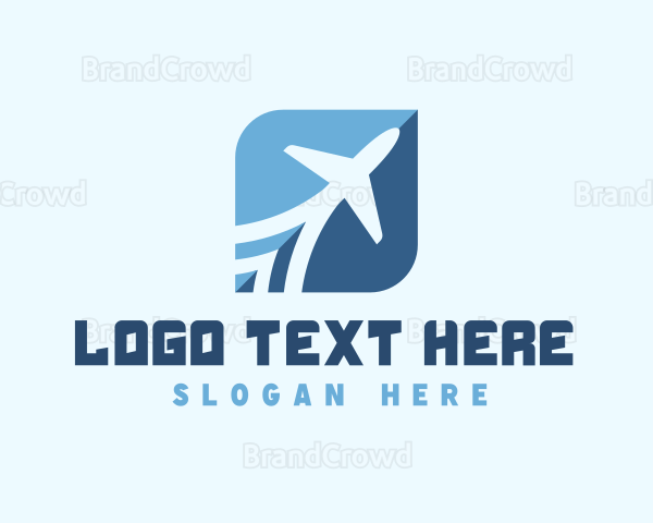 Aviation Transport Plane Tourism Logo