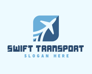 Aviation Transport Plane Tourism logo design