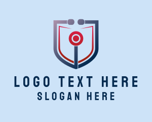 Treatment - Medical Stethoscope Shield logo design