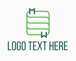 Tutorial Center - Minimalist Book App logo design