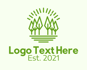 Tree Care - Green Nature Park logo design