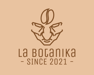 Barista - Brown Coffee Bean Barista logo design