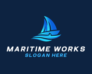 Premium Sailor Boat logo design