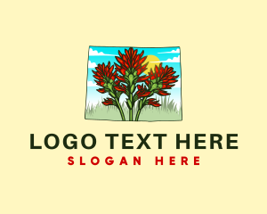 Flora - Paintbrush Flower Wyoming logo design