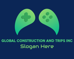 Esports - Green Leaf Controller logo design