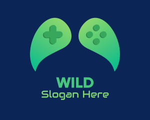 Gaming Equipment - Green Leaf Controller logo design