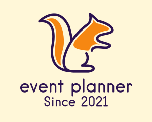 Vet - Squirrel Line Art logo design