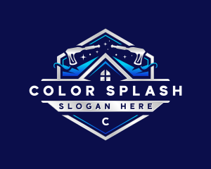 Pressure Washing Maintenance Cleaning logo design