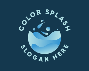 Clean Water Splash logo design