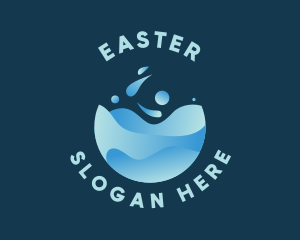 Aqua - Clean Water Splash logo design
