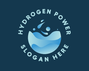 Clean Water Splash logo design