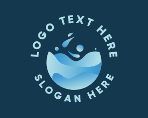 Clean Water Splash Logo