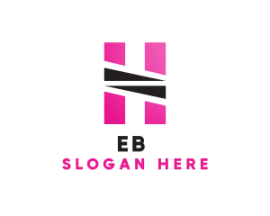 Geometric Pink H Logo