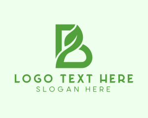 Natural - Natural Seedling Letter B logo design