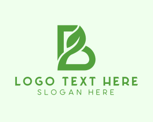 Natural Product - Natural Seedling Letter B logo design