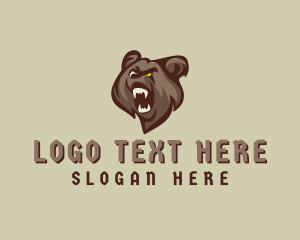 Mascot - Grizzly Bear Gaming logo design