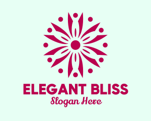 Elegant Daisy Pattern  Logo