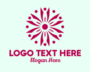 Elegant Daisy Pattern  Logo