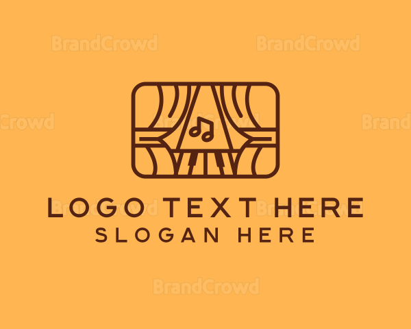 Brown Musical Theatre Stage Logo