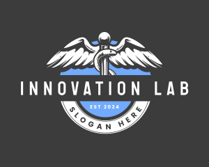 Laboratory - Laboratory Hospital Caduceus logo design