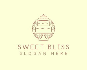 Sweet Wedding Cake   logo design