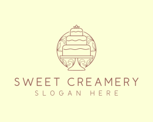 Sweet Wedding Cake   logo design