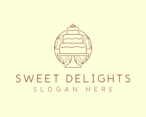 Sweet Wedding Cake   logo design