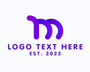 Purple - Startup Brand Letter M logo design