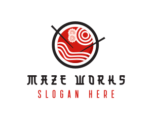 Japanese Ramen Restaurant  logo design