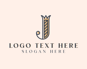 Vintage - Fashion Jewelry Boutique Letter J logo design