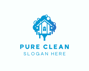 House Cleaning Wiper logo design