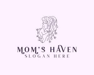 Parenting Mother Baby logo design