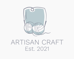 Handicraft - Crochet Hook Yarn Handicraft logo design