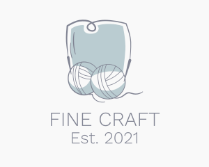 Crochet Hook Yarn Handicraft logo design