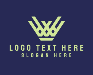 Website - Geometric Crown Company logo design