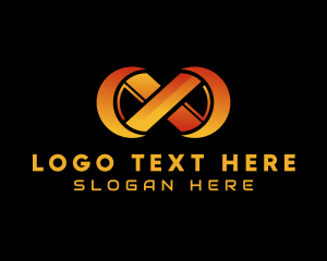 Telecom - Gradient Infinity Loop logo design