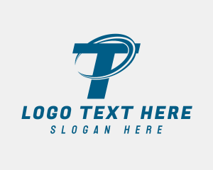 Business Orbit Letter T logo design
