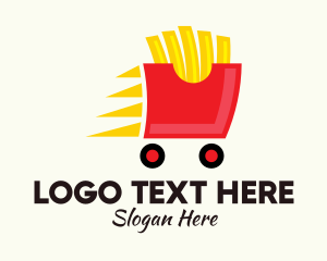 Food Delivery - French Fries Delivery logo design