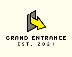 Entrance - Escape Door Arrow logo design