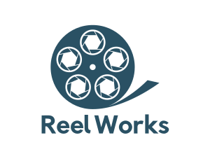 Reel - Blue Camera Reel logo design