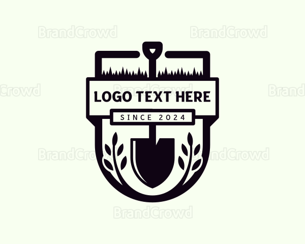 Garden Maintenance Shovel Logo