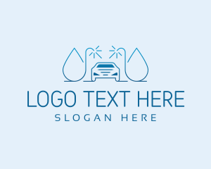 Cleaning - Car Wash Droplet Cleaning logo design